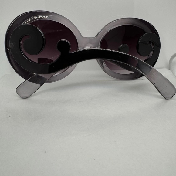 Stylish Black Leopard Oversized Baroque Swirl Hollywood UV 400 Sunglasses‼️ - Picture 10 of 10